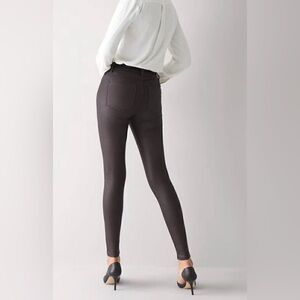 NWOT White House Black Market Sz 12 Women's High-Rise Coated Skinny Jeans